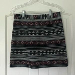 Tribal Print Mini Skirt - sz XS